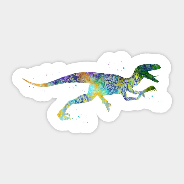 Velociraptor Sticker by erzebeth